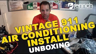 Vintage Porsche 911 Air Conditioning Install  Unboxing Classic Retrofit Electrocooler  DIY [upl. by Kerk222]