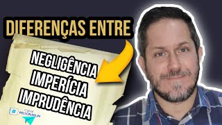 Diferenças entre Negligência Imperícia e Imprudência [upl. by Tiraj]