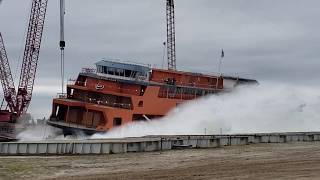 Staten Island Ferry SSG Michael H Ollis Launch 111519 [upl. by Ozkum]