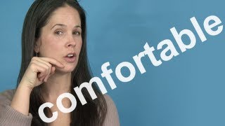 How to Pronounce COMFORTABLE  AMERICAN ENGLISH PRONUNCIATION [upl. by Nnayr]