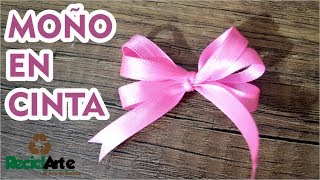 DIY♻ Como hacer un moño en cinta ☝ [upl. by Alodee]