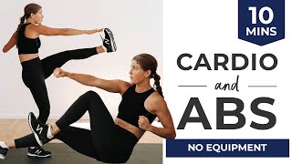 10Minute Cardio Abs Workout Intense NO EQUIPMENT [upl. by Saberio]