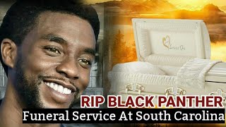 Chadwick Boseman Funeral SERVICEOPEN CASKET In South Carolina [upl. by Ahsitan]