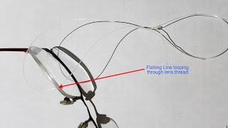 DIY Fix to Replace Lens in SemiRimless Glasses [upl. by Elyagiba]