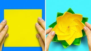 13 SEMPLICI IDEE PER FARE ORIGAMI DI CARTA [upl. by Elocin209]