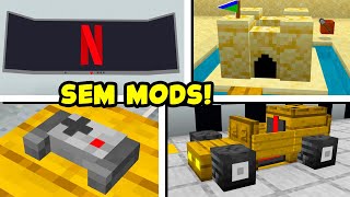 🚀 7 CONSTRUÇÕES HACKS que VOCÊ PODE FAZER no MINECRAFT BEDROCK [upl. by Butterfield]