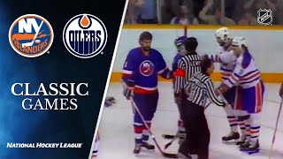 NHL Classic Games 1984 Islanders vs Oilers Stanley Cup Final Gm5 [upl. by Earesed]