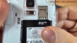 Samsung Galaxy S5 Neo  How to Insert SIM Card and micro SD Card [upl. by Annayar66]