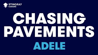 Adele  Chasing Pavements Karaoke With Lyrics [upl. by Huber458]