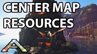 Resource Locations Oil Silica Pearls Obsidian on Center Map Ark Survival Evolved [upl. by Aubrey]