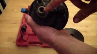 How To Remove A Power Steering Pump Pulley [upl. by Enylcaj]