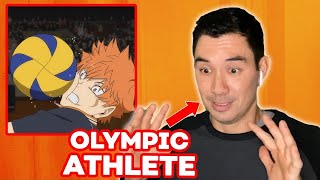 Olympic Volleyball Athlete Reacts to HAIKYU Erik Shoji  React [upl. by Shatzer]