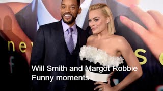 Margot Robbie Kisses and Tells on Will Smith E News [upl. by Serafine4]