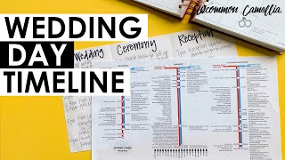 How to Create a Wedding Day Timeline in 10 EASY Steps [upl. by Sirtimed17]