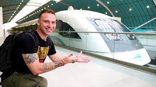 Shanghai MAGLEV TRAIN REVIEW  The FASTEST Train in the WORLD at 431kmh 268mph  Shanghai China [upl. by Eppillihp]