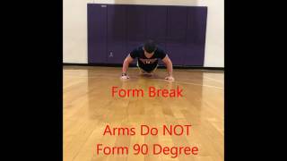 90 Degree Push Up Test [upl. by Highams]