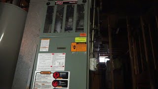 RUUD GAS FURNACE NOT HEATING HOME SERVICE CALL [upl. by Novelc]