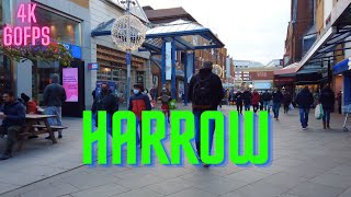 HARROW TOWN CENTRE  London Walking Tour 4K [upl. by Zile]