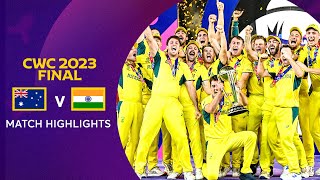 Cricket World Cup 2023 Final Australia v India  Match Highlights [upl. by Hakilam330]