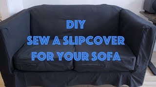 How To Sew a Slipcover for a Sofa [upl. by Laerol512]