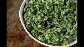 How to Make Creamed Spinach  Steakhouse Style Recipe [upl. by Euqinommod165]