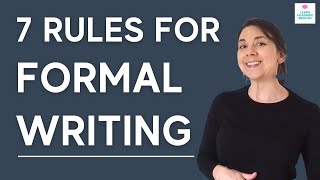 7 RULES FOR FORMAL WRITING Dos and Donts for Essay Writing [upl. by Laurella279]