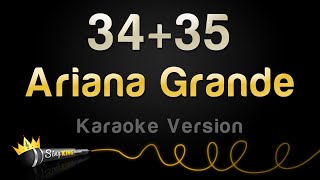 Ariana Grande  3435 Karaoke Version [upl. by Arica]