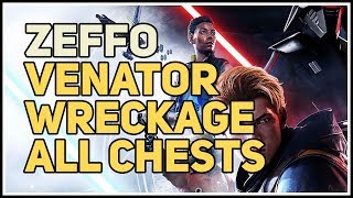 All Chests Venator Wreckage Zeffo Star Wars Jedi Fallen Order [upl. by Nittirb]