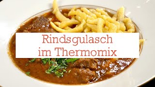 Rindsgulasch im Thermomix [upl. by Ihculo835]