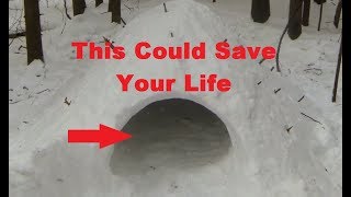 Make a Quinzee Winter Survival Shelter [upl. by Curren9]