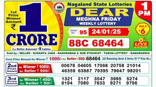 Dear Morning Lottery 1PM Result 24012025 [upl. by Assil142]