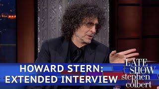 Howard Sterns Extended Late Show Interview [upl. by Ahsinuq]