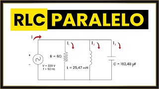 Circuito RLC PARALELO Desde CERO Clase COMPLETA [upl. by Hansel395]