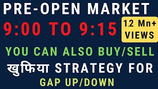 What is Pre Opening Session in Stock Market  How to trade in Pre Open Market [upl. by Anilave]