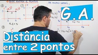 G A DISTÂNCIA ENTRE 2 PONTOS EXEMPLOS E DEDUÇÃO DA FÓRMULA [upl. by Ruel]