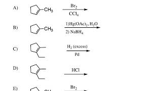 Alkene Reactions 1  Narrated Answer Key [upl. by Bills]