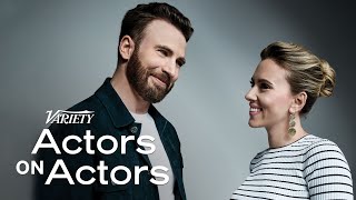 Scarlett and Chris reveal all about Captain America [upl. by Ennasor]