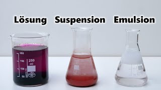 Dispersion  Suspension  Emulsion  Lösung Chemie Tutorial  JJChemistry 𝟰𝗞 [upl. by Ambler]