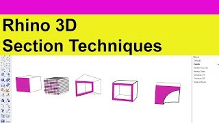 Rhino 3D Section Techniques [upl. by Pelag]