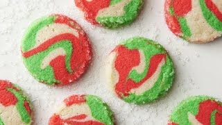 Holiday Swirl Shortbread Cookies  Betty Crocker Recipe [upl. by Tammy996]