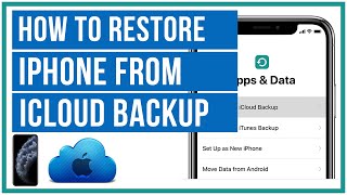 How To Restore iPhone From An iCloud Backup  Full Tutorial [upl. by Valery]