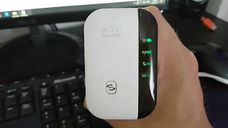 Wifi Repeater 300Mbps Signal Extender Booster Review Setup [upl. by Verras619]