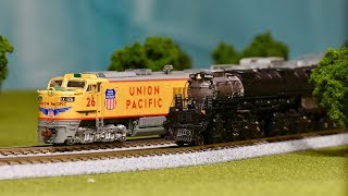 Model Trains  Union Pacific Steam and Diesel [upl. by Inobe]