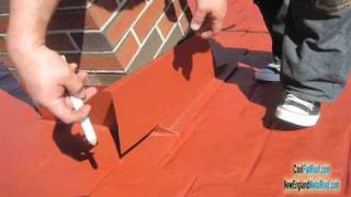 METAL ROOF Chimney Flashing  How to Prevent Leaks [upl. by Eseenaj]