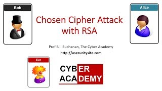 Chosen Cipher Attack on RSA [upl. by Nwahshar43]