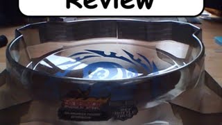 AWESOME REVIEW  Beyblade Shogun Steel Salamander Cyclone Beystadium [upl. by Erlina]