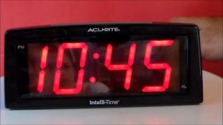 AcuRite 13003A2 Large Display IntelliTime Digital Alarm Clock [upl. by Vincenty]