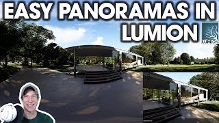 CREATING PANORAMA RENDERINGS in Lumion [upl. by Anrak903]