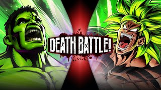 Hulk VS Broly Marvel VS Dragon Ball  DEATH BATTLE [upl. by Harbird]