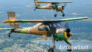 PZL104 Wilga Formation Photo Flight [upl. by Ahsaten]